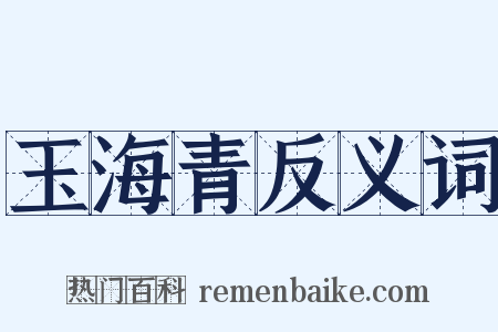 玉海青反义词是什么意思的图片